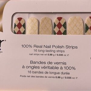 Color Street Nail Strips - Holiday Plaid CHECKING IT TWICE